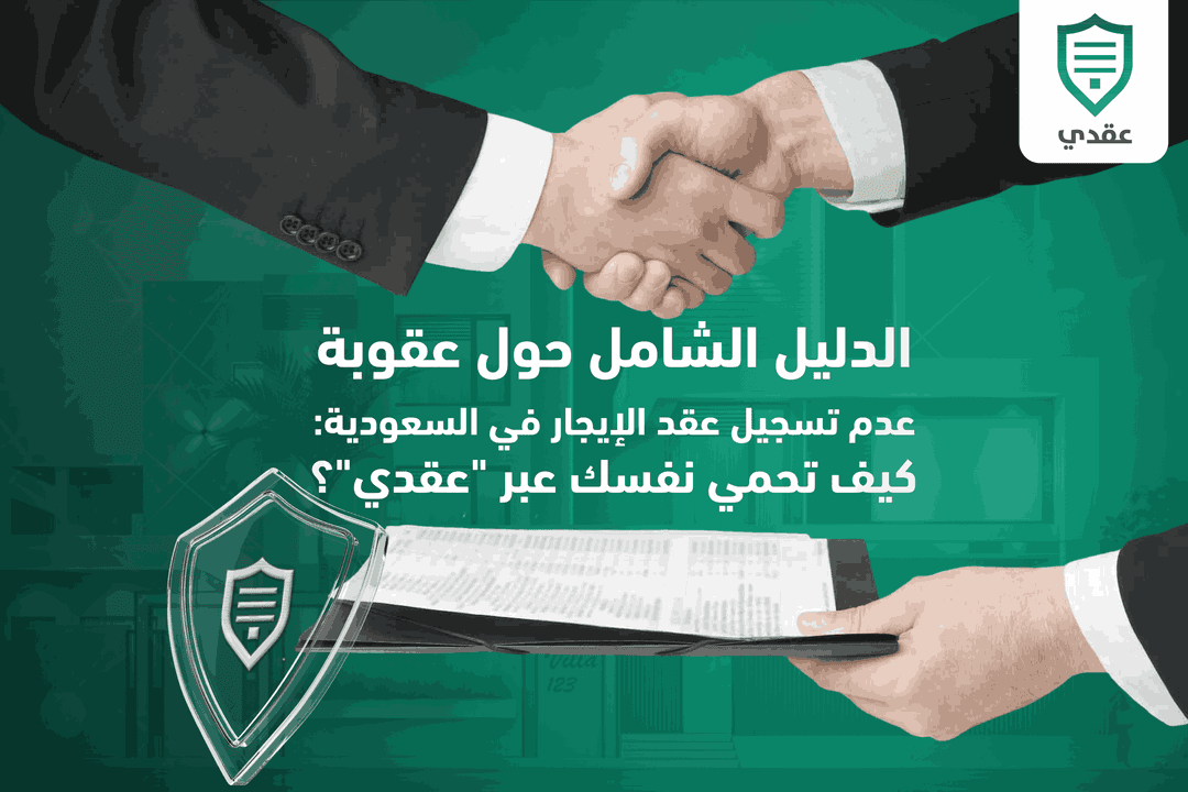 الدليل الشامل حول عقوبة عدم تسجيل عقد الإيجار في السعودية: كيف تحمي نفسك عبر "عقدي"؟