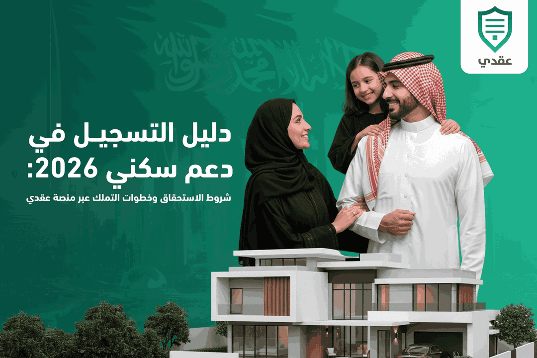 دليل التسجيل في دعم سكني 2026: شروط الاستحقاق وخطوات التملك عبر منصة عقدي.